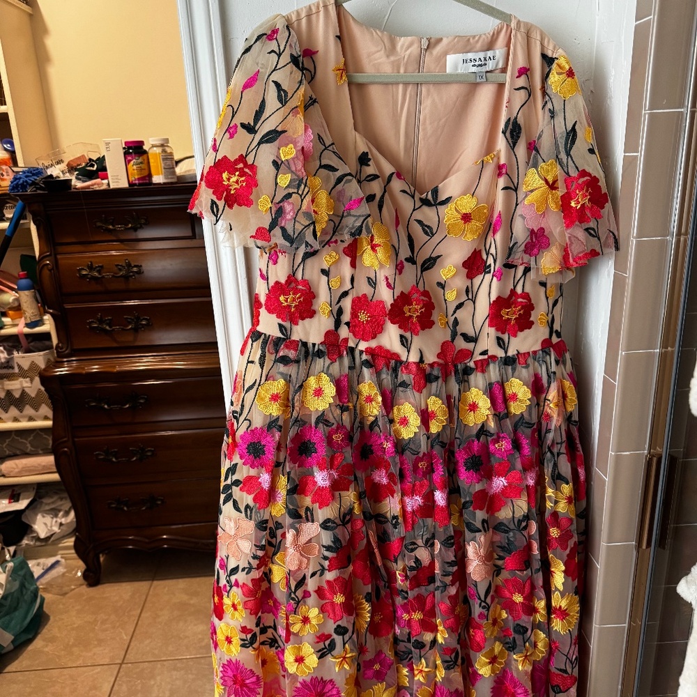 EUC JessaKae English Garden Dress 1x